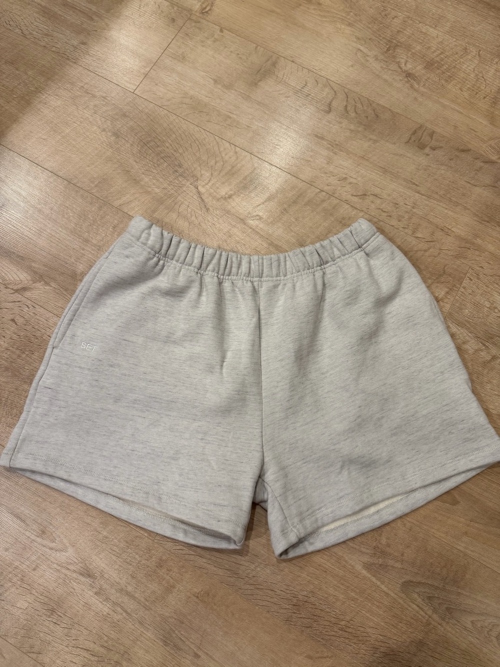 SET Active Light Gray Women's Athletic Shorts